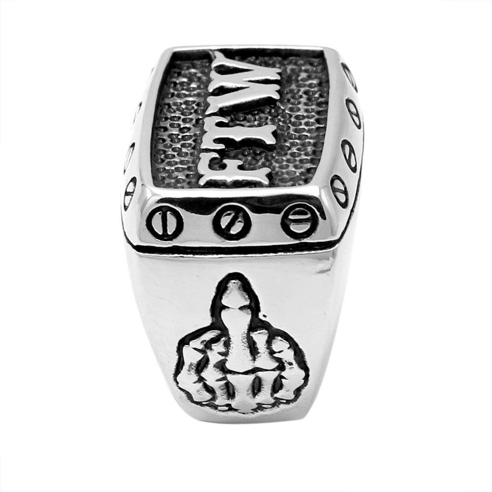 Amazon | enhong FTWリング、メンズバイカーオートバイリング